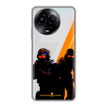 Силиконовый чехол на Realme Narzo 60x 5G с принтом Контер страйк Counter strike Силиконовый чехол на Realme Narzo 60x 5G с принтом Контер страйк Counter strike