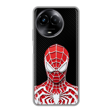 Силиконовый чехол на Realme Narzo 60x 5G с принтом человек паук spiderman Силиконовый чехол на Realme Narzo 60x 5G с принтом человек паук spiderman