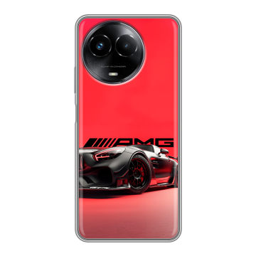 Силиконовый чехол на Realme Narzo 60x 5G с принтом Мерседес Mercedes AMG