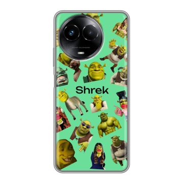 Силиконовый чехол на Realme Narzo 60x 5G с принтом Шрек Shrek