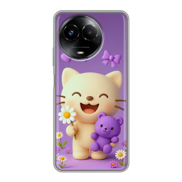 Силиконовый чехол на Realme Narzo 60x 5G с принтом для девочек Силиконовый чехол на Realme Narzo 60x 5G с принтом для девочек