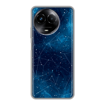 Силиконовый чехол на Realme Narzo 60x 5G с принтом Космос звезды