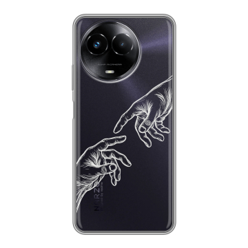 Силиконовый чехол на Realme Narzo 60x 5G с принтом Сотворение мира