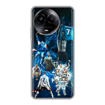 Силиконовый чехол на Realme Narzo 60x 5G с принтом Реал Роналдо