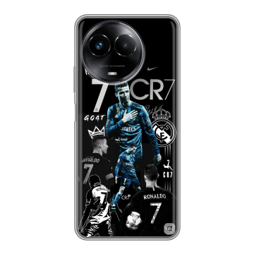 Силиконовый чехол на Realme Narzo 60x 5G с принтом Реал Роналдо Силиконовый чехол на Realme Narzo 60x 5G с принтом Реал Роналдо