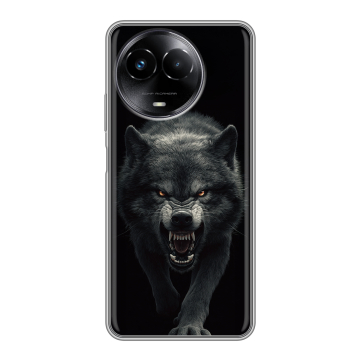 Силиконовый чехол на Realme Narzo 60x 5G с принтом Волк Силиконовый чехол на Realme Narzo 60x 5G с принтом Волк