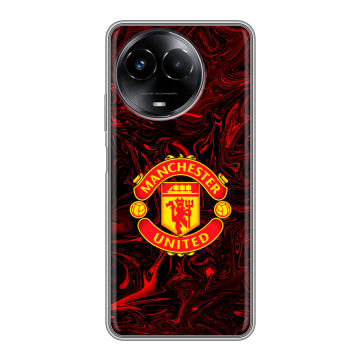Силиконовый чехол на Realme Narzo 60x 5G с принтом Manchester United