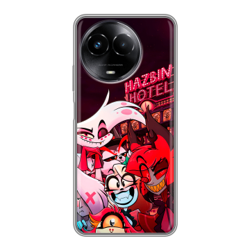 Силиконовый чехол на Realme Narzo 60x 5G с принтом Hazbin Hotel Отель Хазбин Силиконовый чехол на Realme Narzo 60x 5G с принтом Hazbin Hotel Отель Хазбин