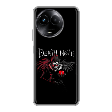 Силиконовый чехол на Realme Narzo 60x 5G с принтом Death note Тетрадь смерти Силиконовый чехол на Realme Narzo 60x 5G с принтом Death note Тетрадь смерти