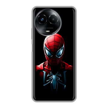 Силиконовый чехол на Realme Narzo 60x 5G с принтом Spiderman Человек паук Силиконовый чехол на Realme Narzo 60x 5G с принтом Spiderman Человек паук