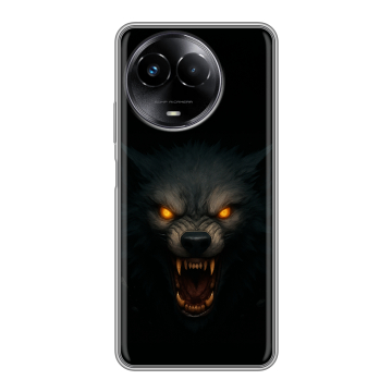Силиконовый чехол на Realme Narzo 60x 5G с принтом Волк