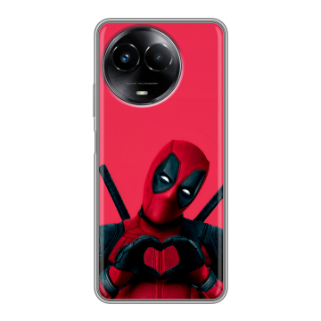 Силиконовый чехол на Realme Narzo 60x 5G с принтом Дедпул Deadpool Силиконовый чехол на Realme Narzo 60x 5G с принтом Дедпул Deadpool
