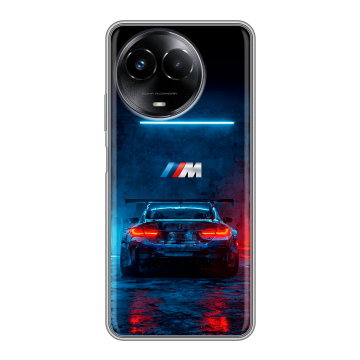 Силиконовый чехол на Realme Narzo 60x 5G с принтом BMW БМВ Силиконовый чехол на Realme Narzo 60x 5G с принтом BMW БМВ