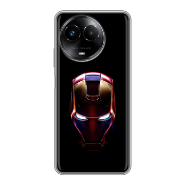 Силиконовый чехол на Realme Narzo 60x 5G с принтом IronMan Железный человек Силиконовый чехол на Realme Narzo 60x 5G с принтом IronMan Железный человек
