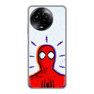 Силиконовый чехол на Realme Narzo 60x 5G с принтом Spiderman Человек паук