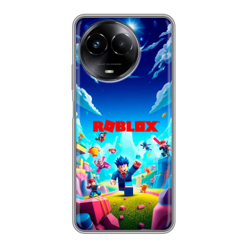 Силиконовый чехол на Realme Narzo 60x 5G с принтом Roblox Роблокс Силиконовый чехол на Realme Narzo 60x 5G с принтом Roblox Роблокс