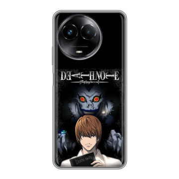 Силиконовый чехол на Realme Narzo 60x 5G с принтом Death note Тетрадь смерти