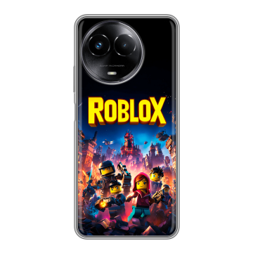 Силиконовый чехол на Realme Narzo 60x 5G с принтом Roblox Роблокс Силиконовый чехол на Realme Narzo 60x 5G с принтом Roblox Роблокс