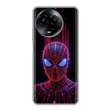 Силиконовый чехол на Realme Narzo 60x 5G с принтом Spiderman Человек паук Силиконовый чехол на Realme Narzo 60x 5G с принтом Spiderman Человек паук