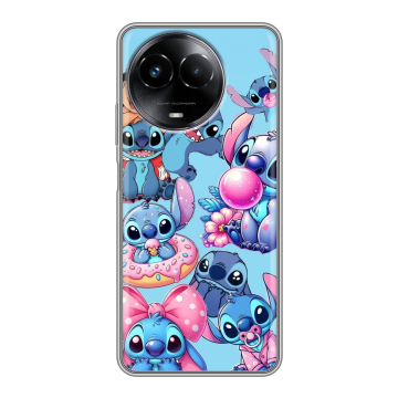 Силиконовый чехол на Realme Narzo 60x 5G с принтом Лило и Стич Силиконовый чехол на Realme Narzo 60x 5G с принтом Лило и Стич