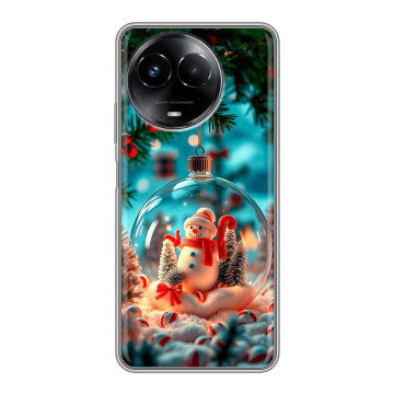 Силиконовый чехол на Realme Narzo 60x 5G с принтом Новый год