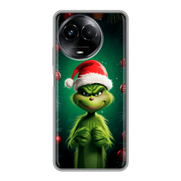 Силиконовый чехол на Realme Narzo 60x 5G с принтом Гринч Новый год Рождество