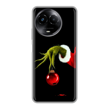 Силиконовый чехол на Realme Narzo 60x 5G с принтом Новый год Гринч
