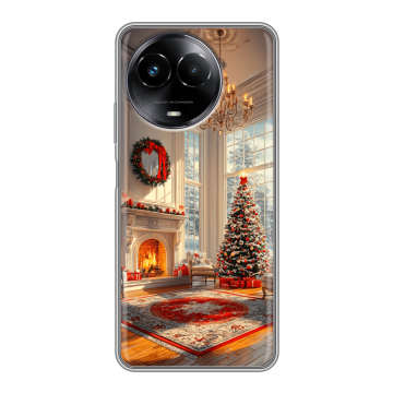 Силиконовый чехол на Realme Narzo 60x 5G с принтом Новый год