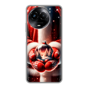Силиконовый чехол на Realme Narzo 60x 5G с принтом Новый год