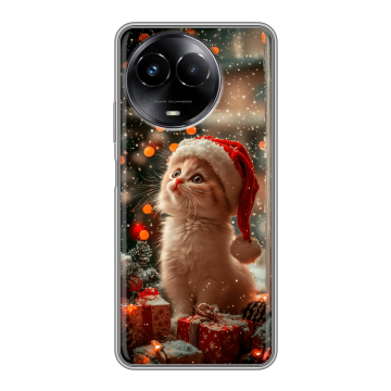 Силиконовый чехол на Realme Narzo 60x 5G с принтом Новый год