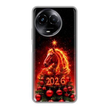 Силиконовый чехол на Realme Narzo 60x 5G с принтом Новый год