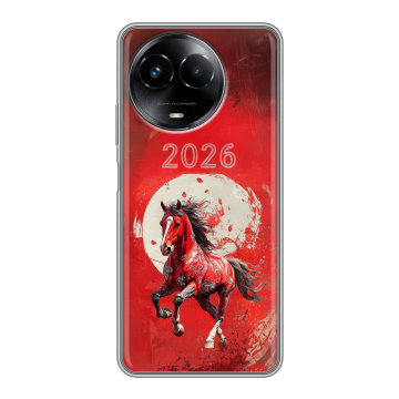 Силиконовый чехол на Realme Narzo 60x 5G с принтом Новый год