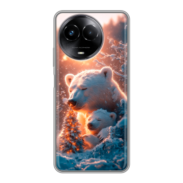 Силиконовый чехол на Realme Narzo 60x 5G с принтом Новый год Силиконовый чехол на Realme Narzo 60x 5G с принтом Новый год
