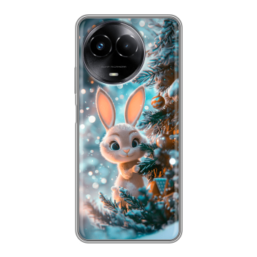 Силиконовый чехол на Realme Narzo 60x 5G с принтом Новый год Силиконовый чехол на Realme Narzo 60x 5G с принтом Новый год