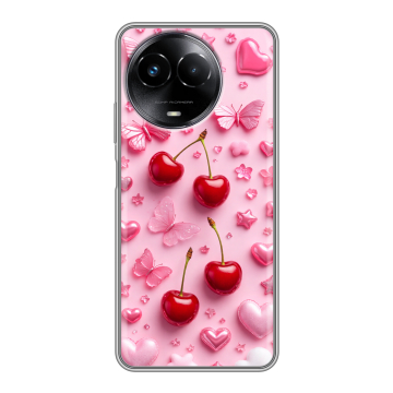 Силиконовый чехол на Realme Narzo 60x 5G с принтом для девочек Силиконовый чехол на Realme Narzo 60x 5G с принтом для девочек
