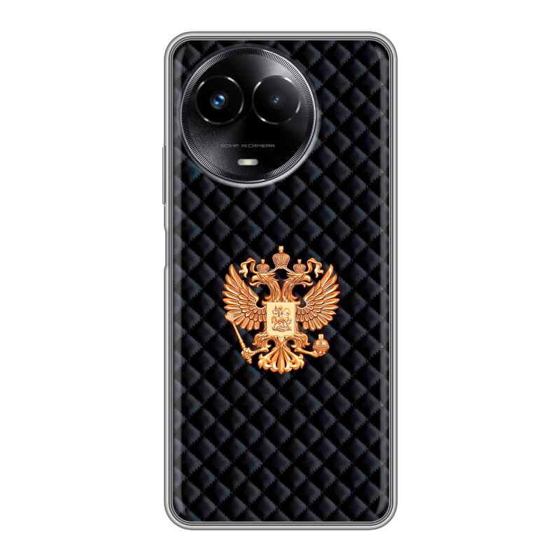 Силиконовый чехол на Realme Narzo 60x 5G с принтом Герб России принт Силиконовый чехол на Realme Narzo 60x 5G с принтом Герб России принт