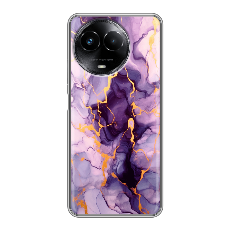 Силиконовый чехол на Realme Narzo 60x 5G с принтом Мрамор Силиконовый чехол на Realme Narzo 60x 5G с принтом Мрамор