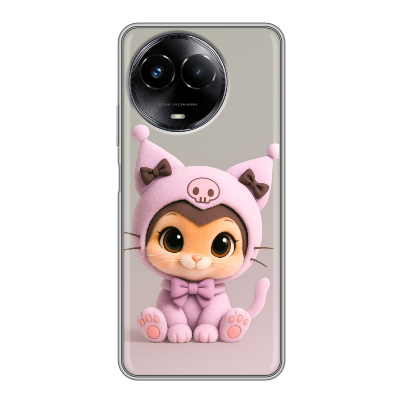 Силиконовый чехол на Realme Narzo 60x 5G с принтом Куроми Kuromi Силиконовый чехол на Realme Narzo 60x 5G с принтом Куроми Kuromi