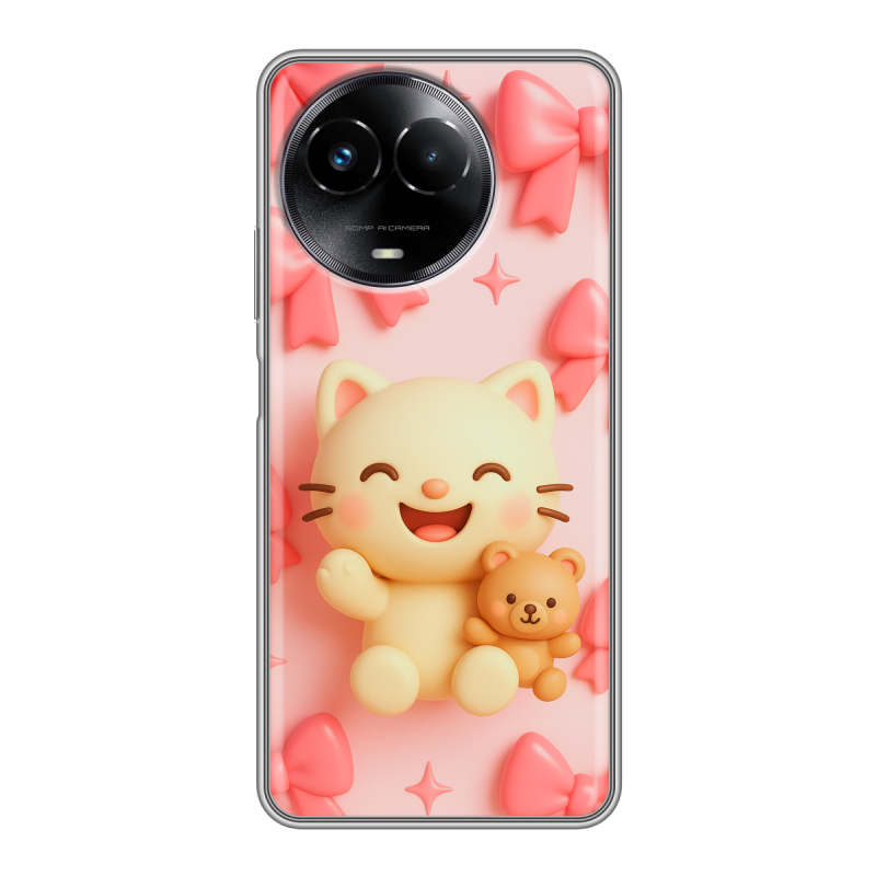 Силиконовый чехол на Realme Narzo 60x 5G с принтом для девочек Силиконовый чехол на Realme Narzo 60x 5G с принтом для девочек