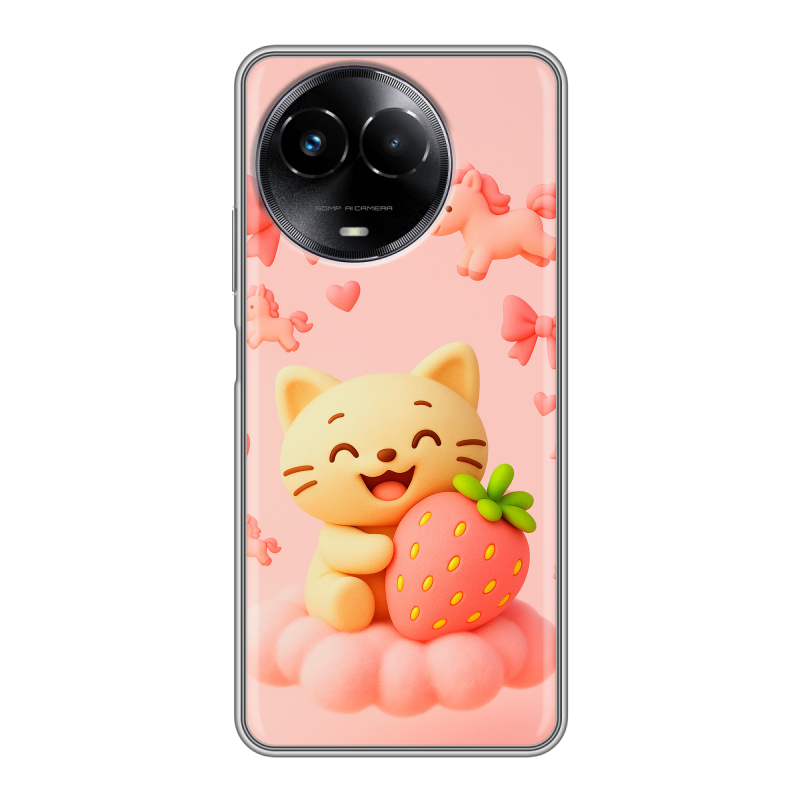 Силиконовый чехол на Realme Narzo 60x 5G с принтом для девочек Силиконовый чехол на Realme Narzo 60x 5G с принтом для девочек