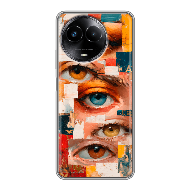 Силиконовый чехол на Realme Narzo 60x 5G с принтом Модный принт Силиконовый чехол на Realme Narzo 60x 5G с принтом Модный принт