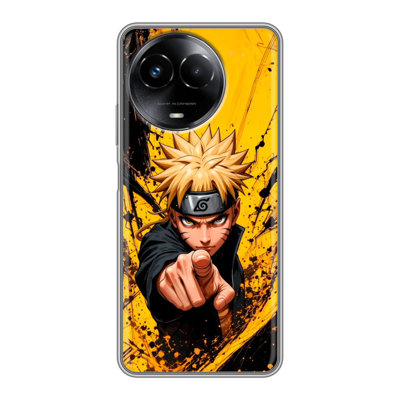Силиконовый чехол на Realme Narzo 60x 5G с принтом Naruto Наруто Силиконовый чехол на Realme Narzo 60x 5G с принтом Naruto Наруто