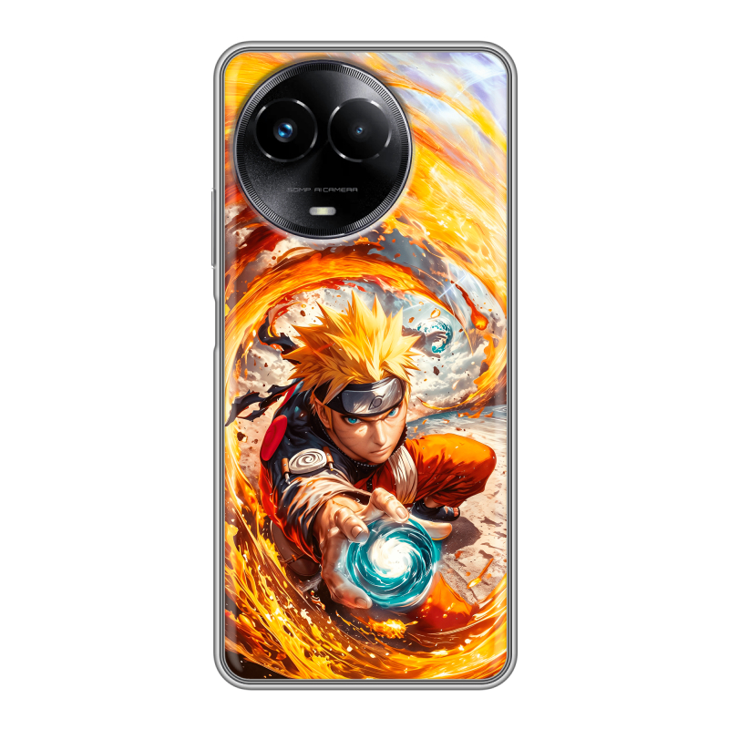 Силиконовый чехол на Realme Narzo 60x 5G с принтом Аниме Наруто Naruto Силиконовый чехол на Realme Narzo 60x 5G с принтом Аниме Наруто Naruto