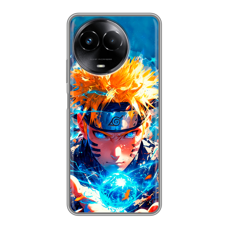 Силиконовый чехол на Realme Narzo 60x 5G с принтом Аниме Наруто Naruto Силиконовый чехол на Realme Narzo 60x 5G с принтом Аниме Наруто Naruto