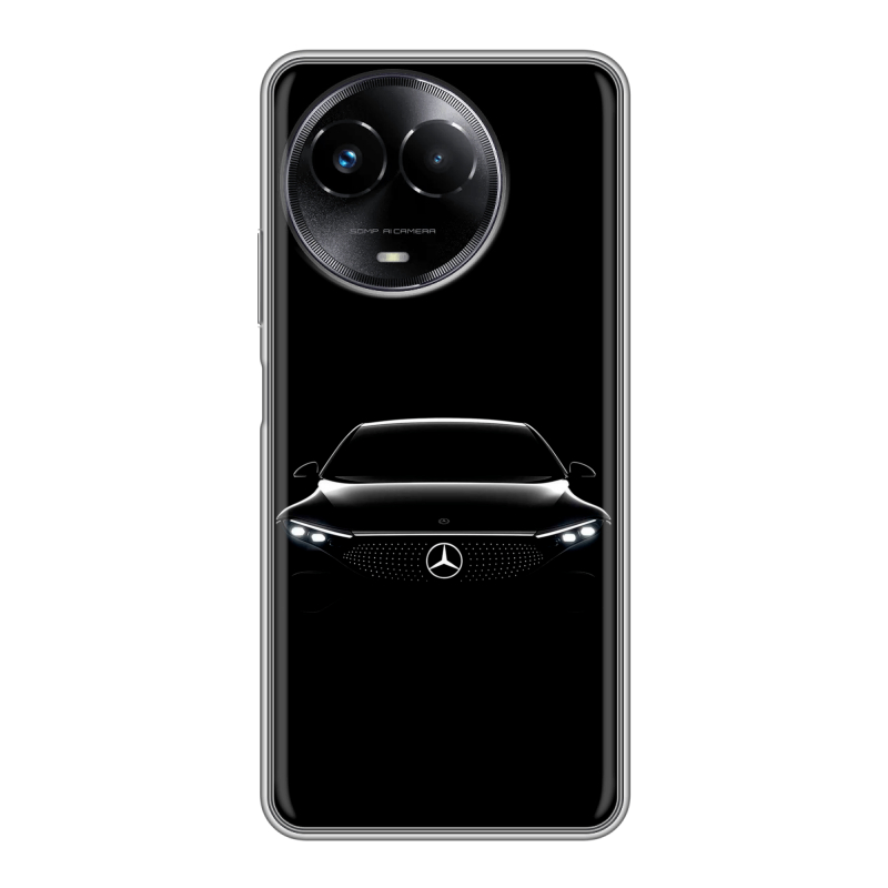 Силиконовый чехол на Realme Narzo 60x 5G с принтом Mercedes Мерседес Силиконовый чехол на Realme Narzo 60x 5G с принтом Mercedes Мерседес