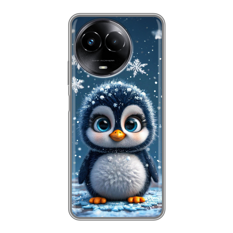 Силиконовый чехол на Realme Narzo 60x 5G с принтом Новый год Силиконовый чехол на Realme Narzo 60x 5G с принтом Новый год