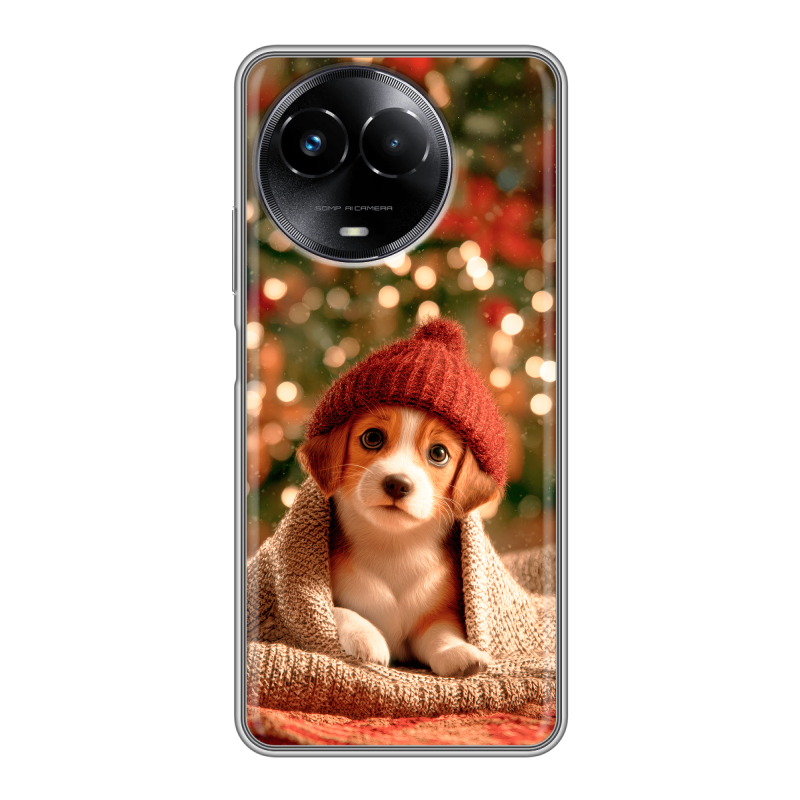 Силиконовый чехол на Realme Narzo 60x 5G с принтом Новый год Силиконовый чехол на Realme Narzo 60x 5G с принтом Новый год