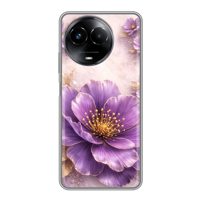 Силиконовый чехол на Realme Narzo 60x 5G с принтом женский Силиконовый чехол на Realme Narzo 60x 5G с принтом женский