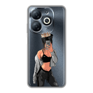 Силиконовый чехол на Infinix Smart 8 Pro с принтом Женские принты Силиконовый чехол на Infinix Smart 8 Pro с принтом Женские принты
