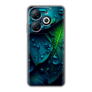 Силиконовый чехол на Infinix Smart 8 Pro с принтом Листья Силиконовый чехол на Infinix Smart 8 Pro с принтом Листья